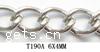 Iron Twist Oval Chain, plated lead & cadmium free [